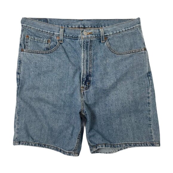 Levi's 505 Medium Wash Denim Shorts 36 - Picture 1 of 4